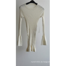 100% Wolle Frauen Rundhals Strickpullover